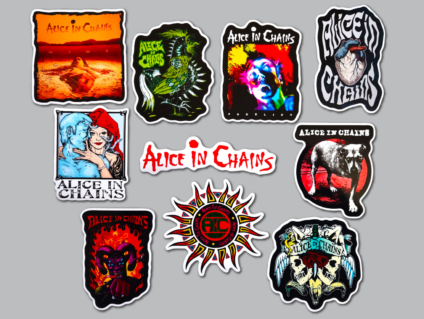 Alice In Chains Sticker Pack (10 Stickers)