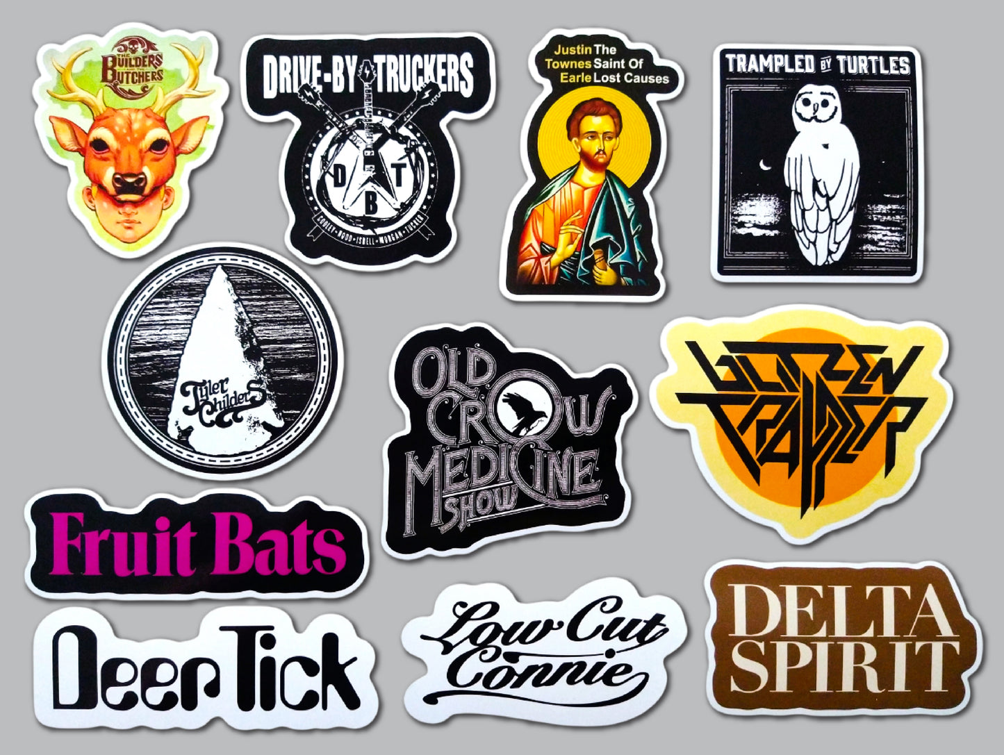 Americana / Indie / Folk / Country Sticker Pack (11 Stickers) SET 2