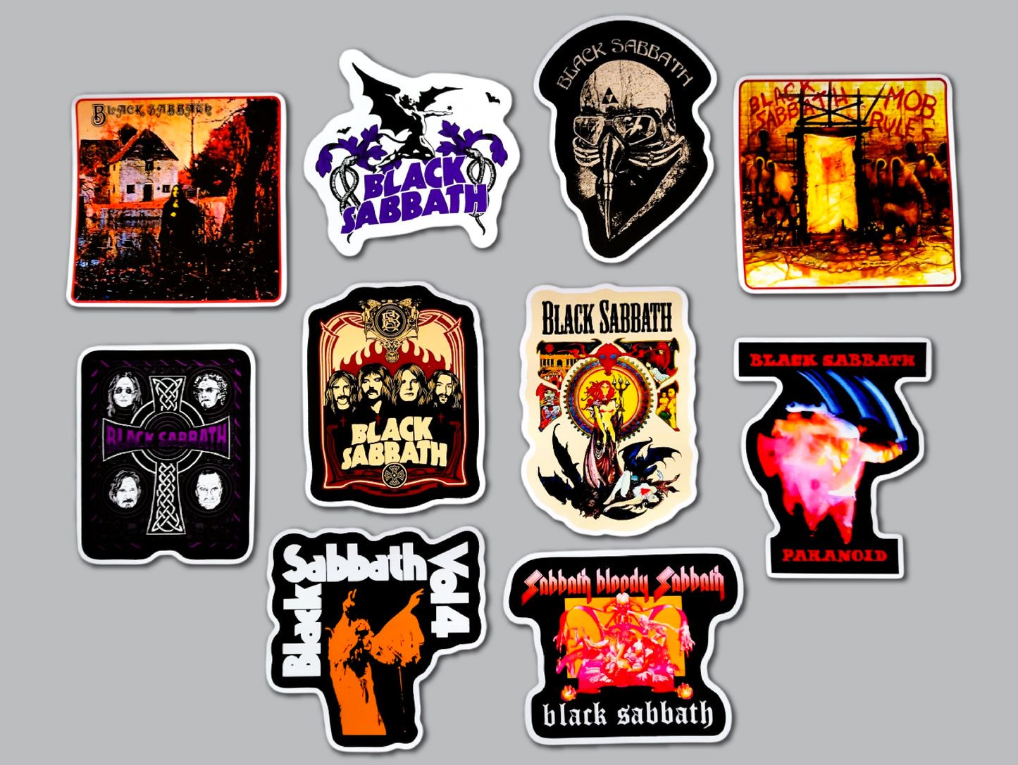 Black Sabbath Sticker Pack (10 Stickers)