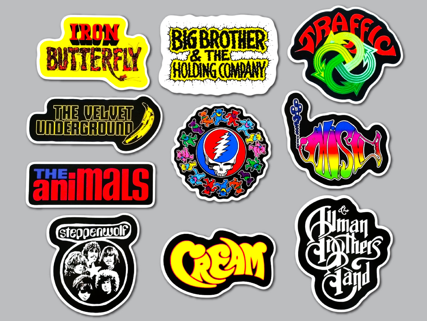 Classic Rock Sticker Pack (10 Stickers) Set 3