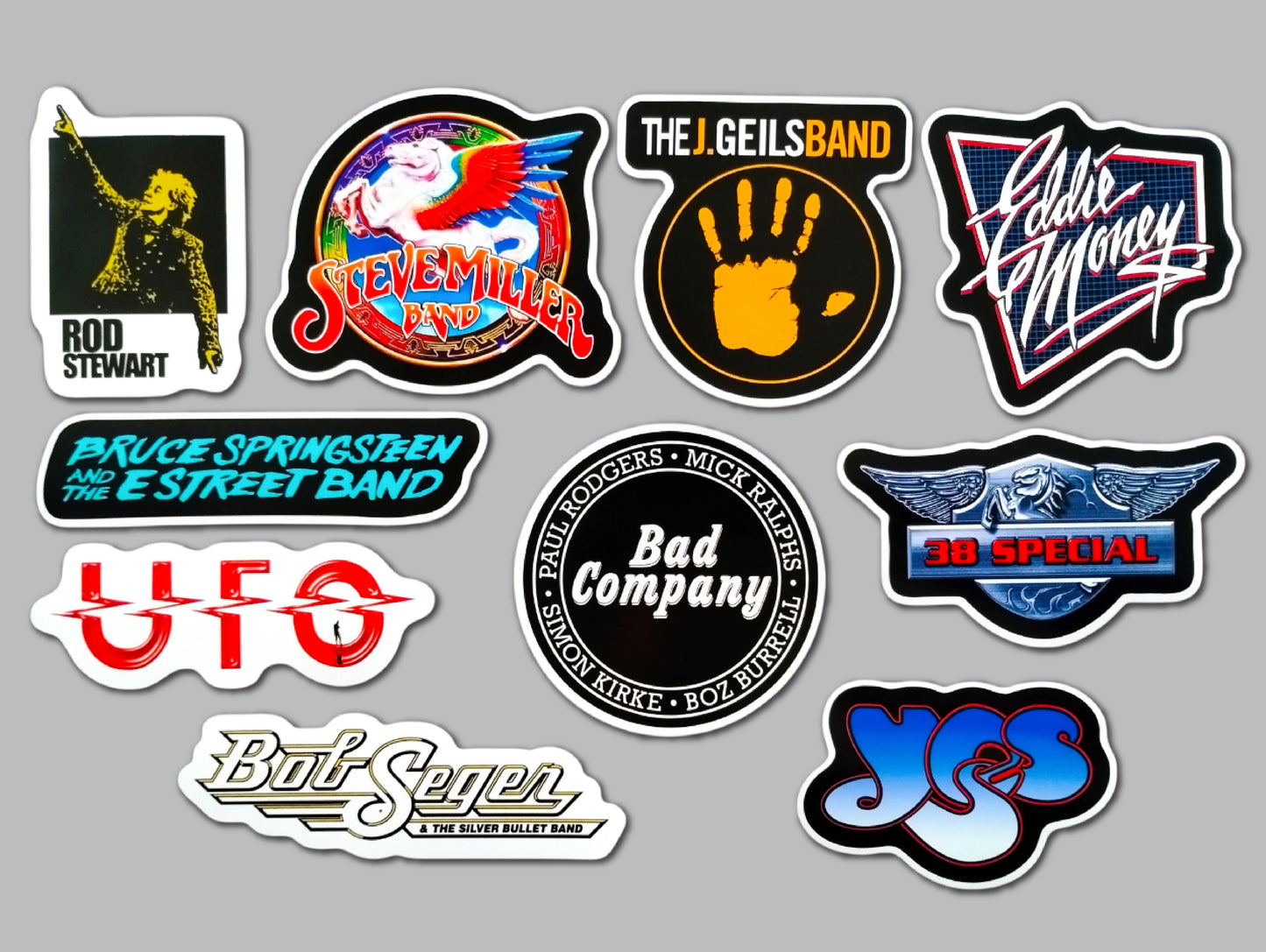 Classic Rock Sticker Pack (10 Stickers) Set 6