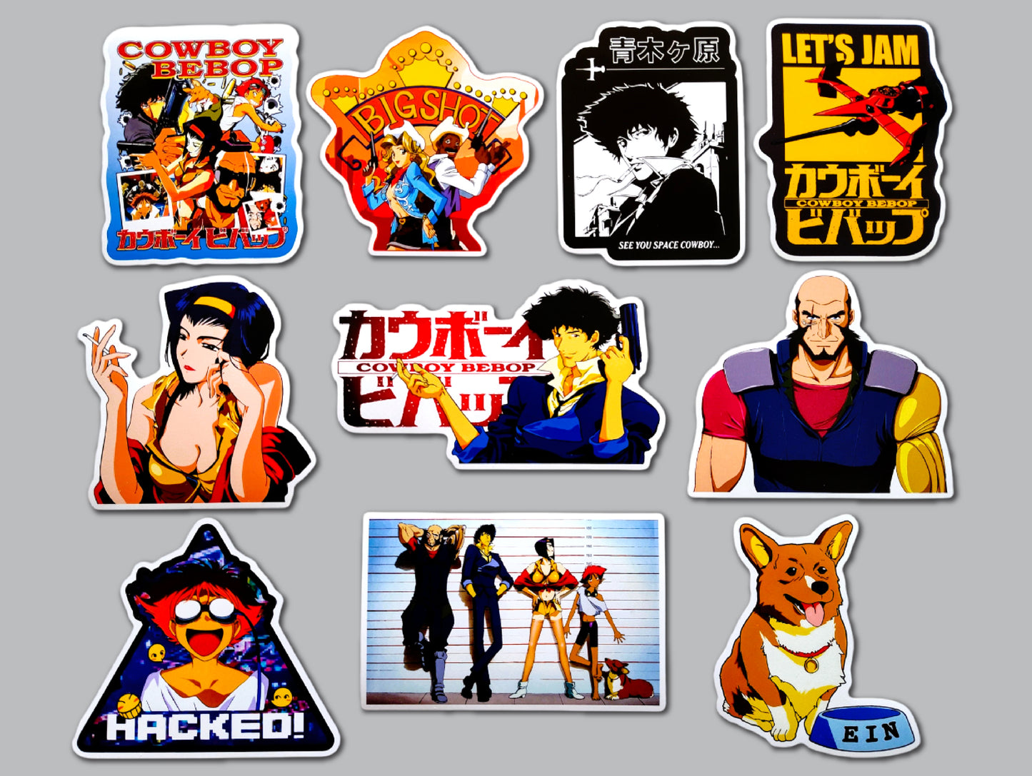Cowboy Bebop Sticker Pack (10 Stickers)