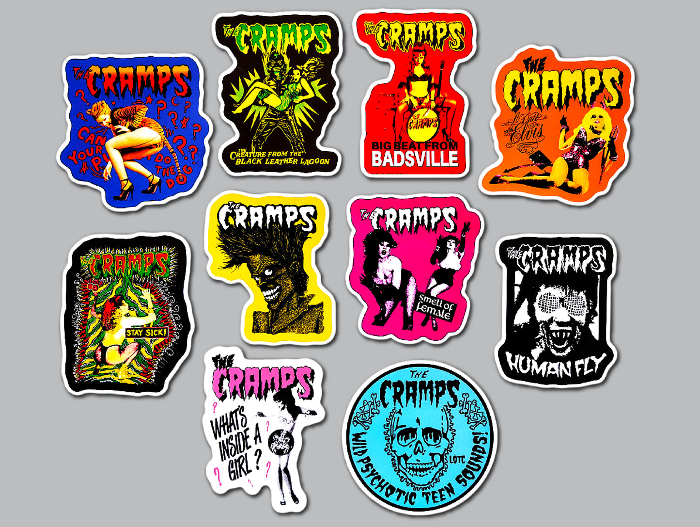 The Cramps Sticker Pack (10 Stickers)