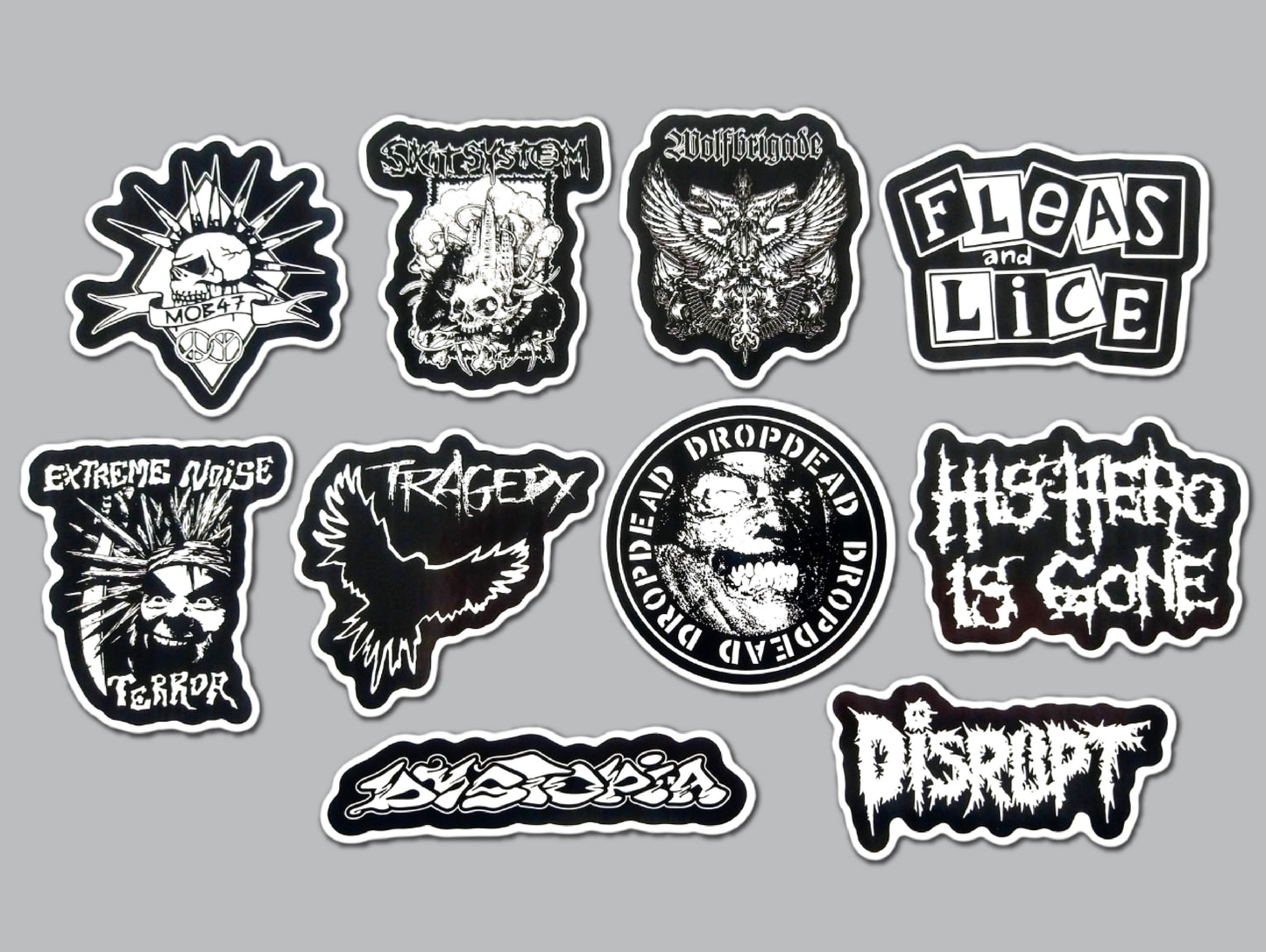 Crust Punk Sticker Pack (10 Stickers) SET 2