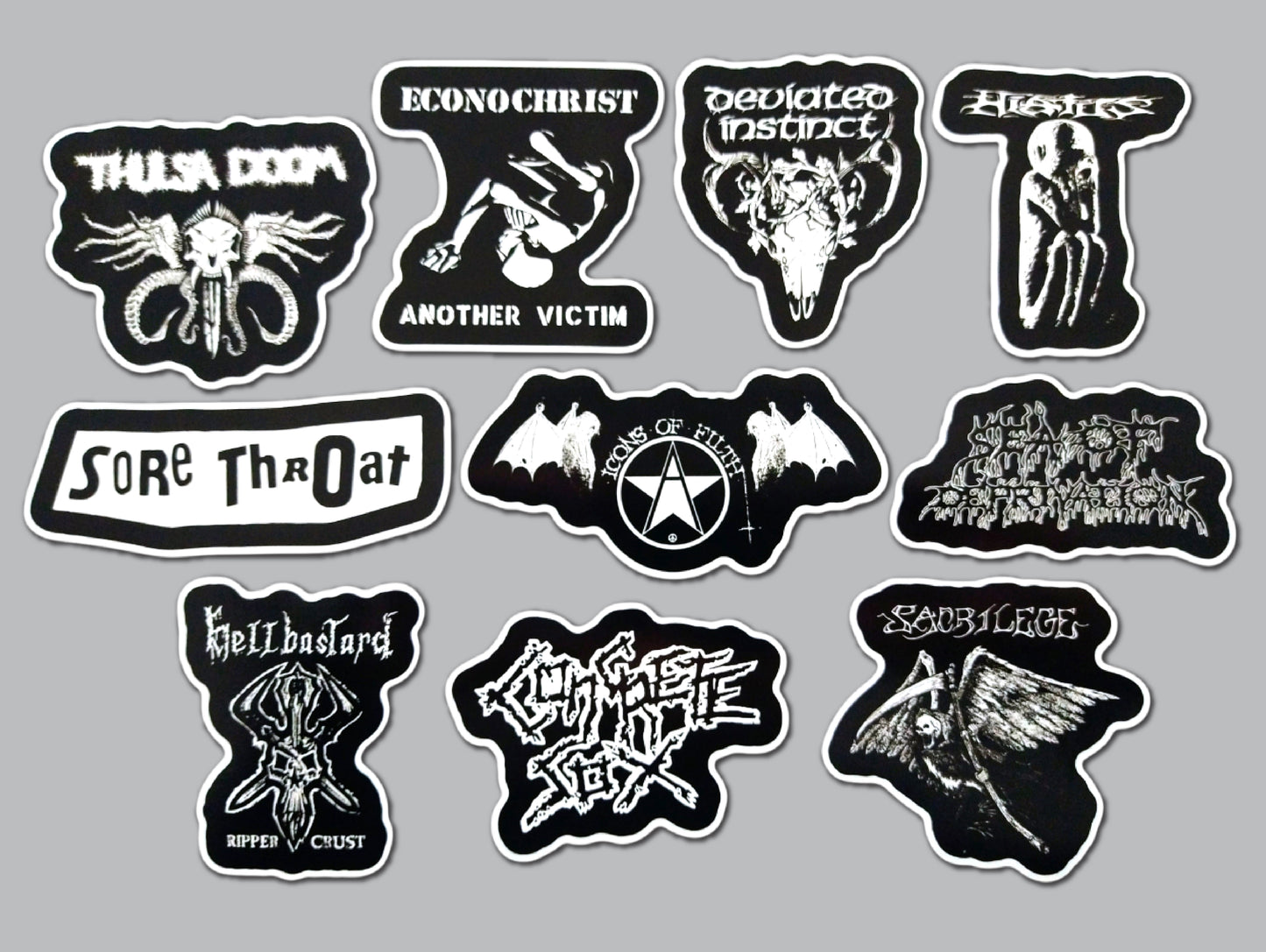 Crust Punk Sticker Pack (10 Stickers) SET 4
