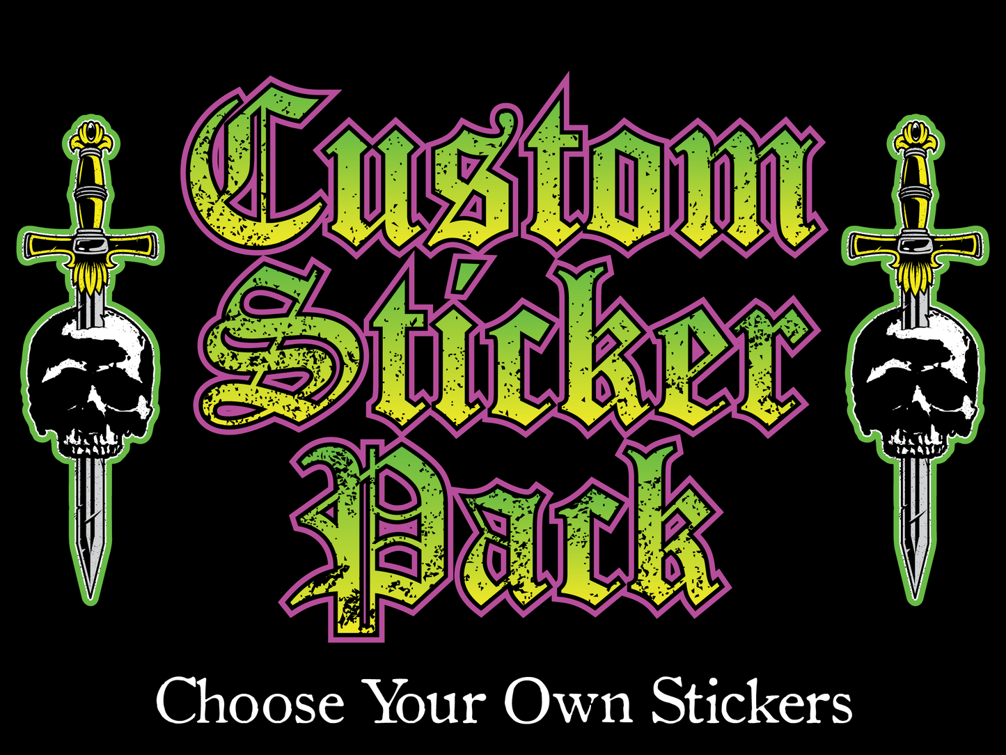 Custom Sticker Pack (10 Stickers) ALMOST 4,000 DESIGNS AVAILABLE!