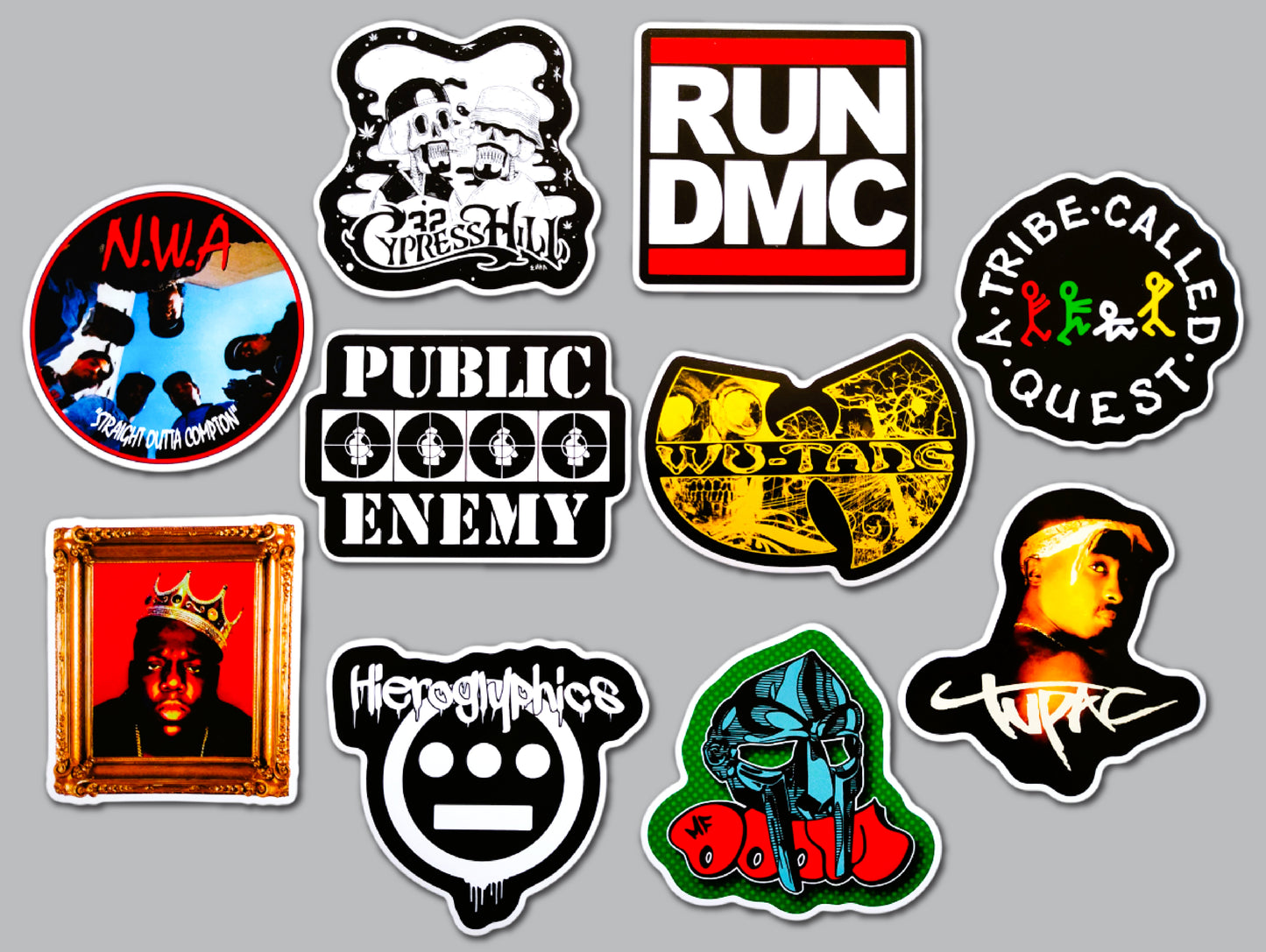 Classic Hip-Hop Sticker Pack (10 Stickers) Set 1