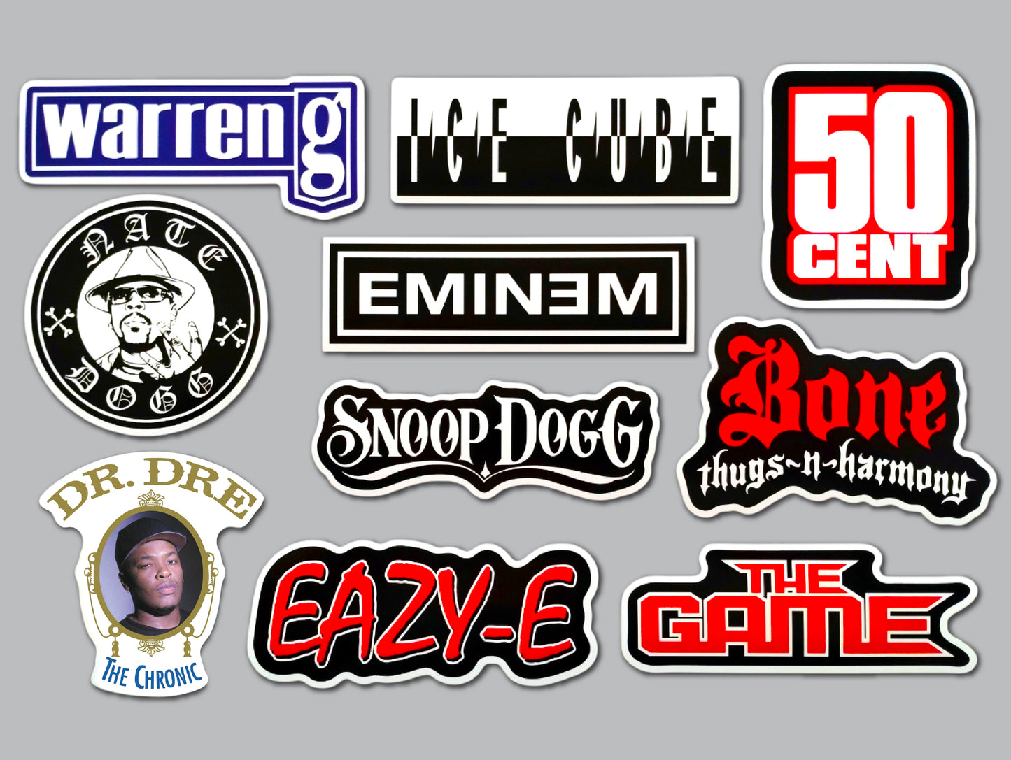 Classic Hip-Hop Sticker Pack (10 Stickers) Set 2