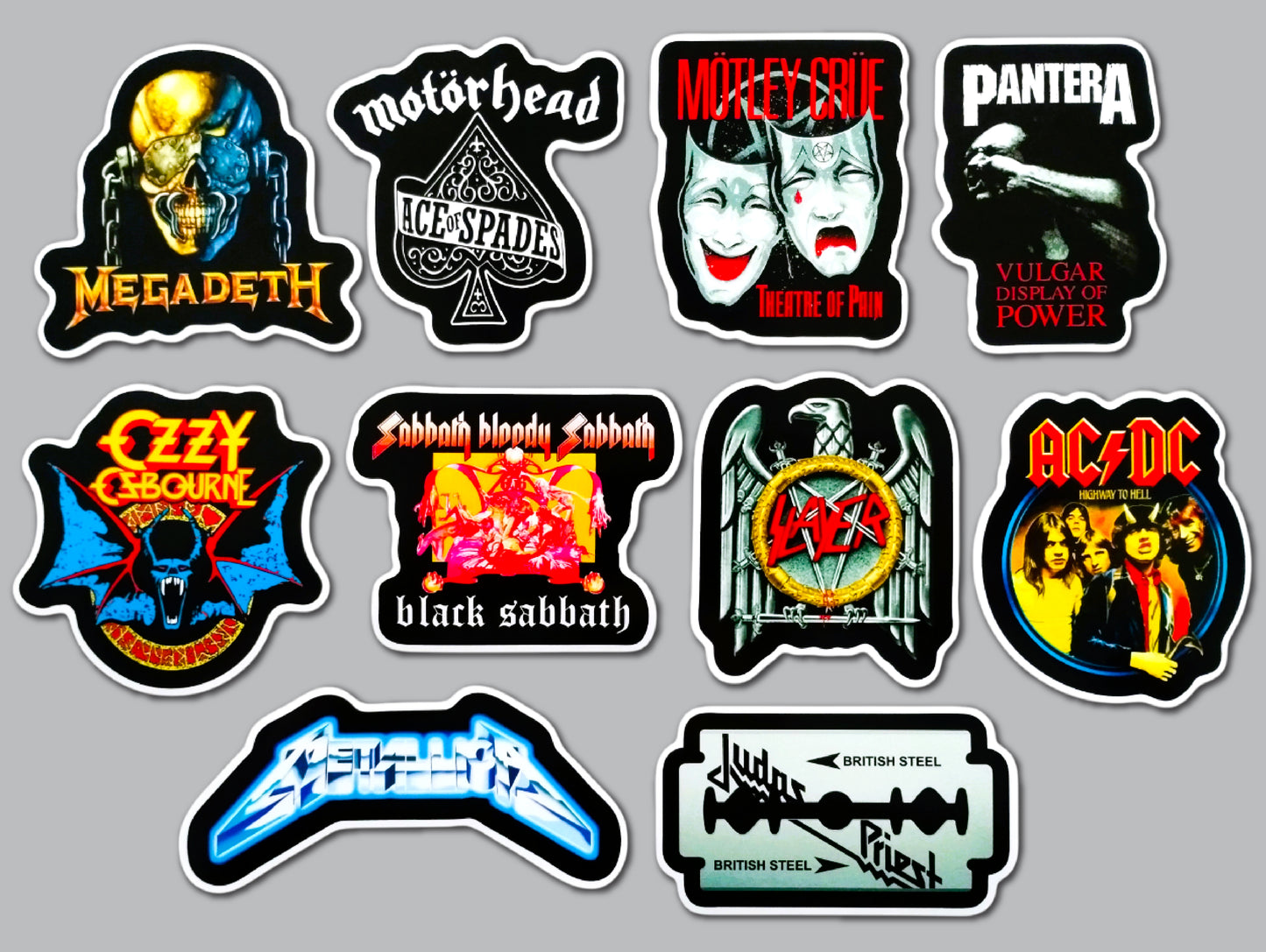Metal / Hard Rock Sticker Pack (10 Stickers) SET 4