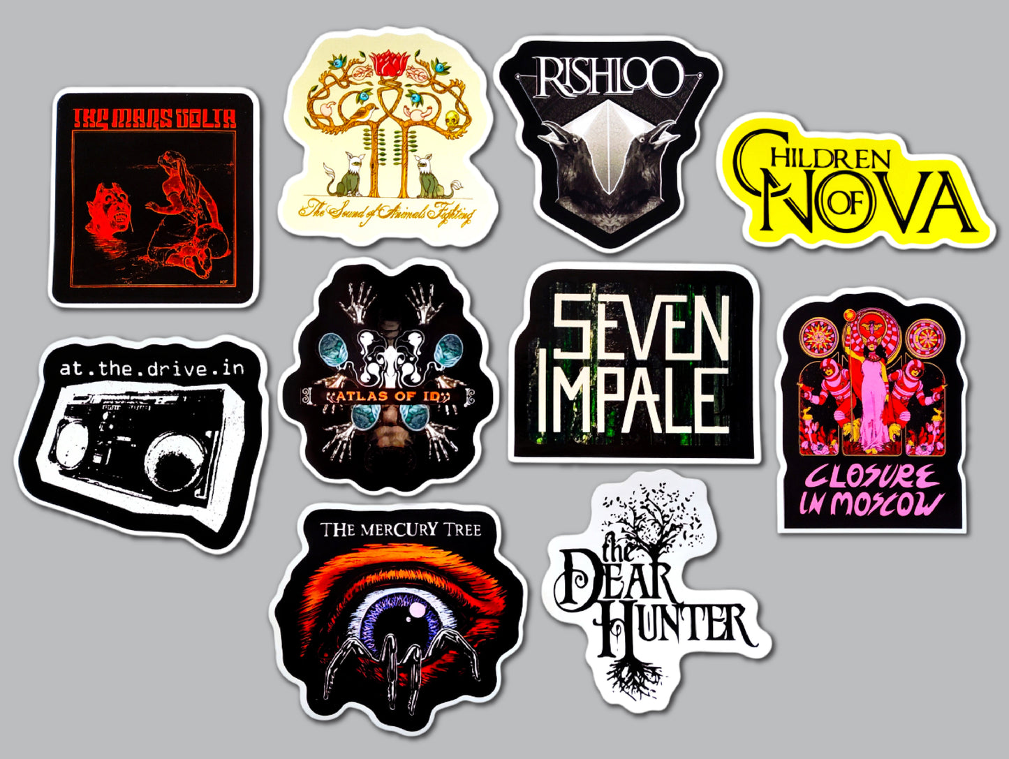 Progressive Rock / Metal Sticker Pack (10 Stickers) SET 1