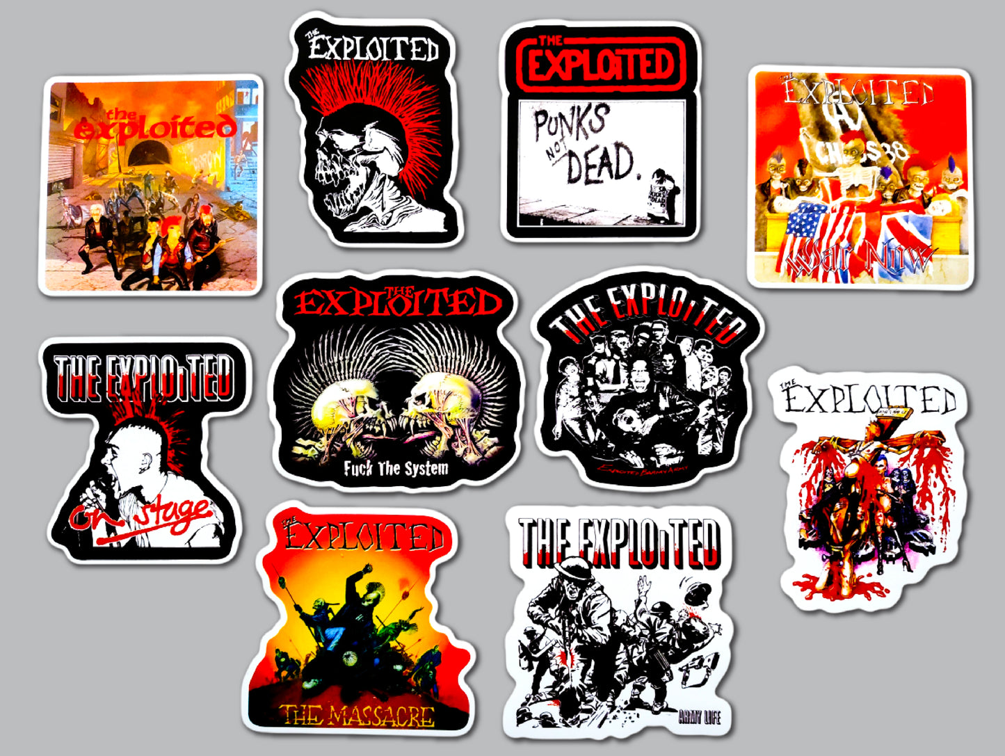 The Exploited Sticker Pack (10 Stickers)