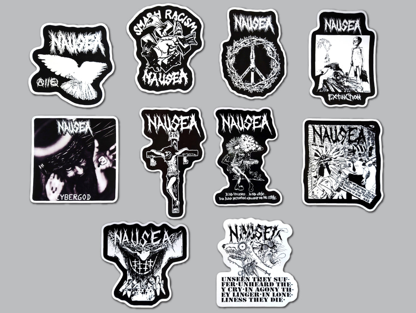 Nausea Sticker Pack (10 Stickers)