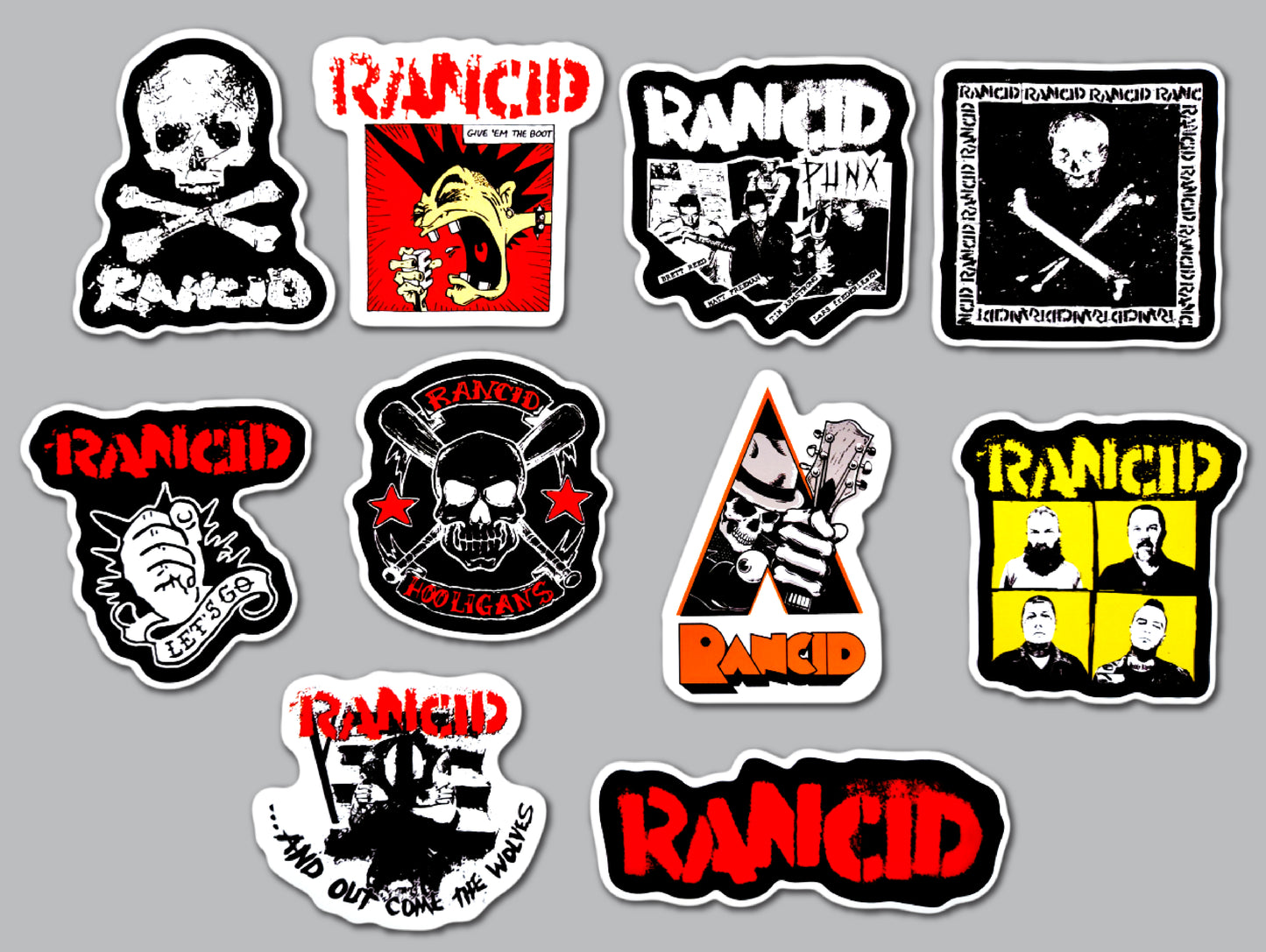 Rancid Sticker Pack (10 Stickers)