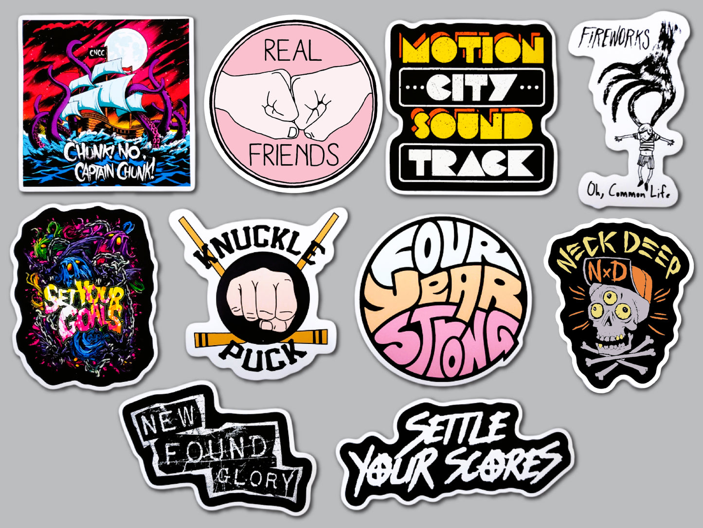 Pop Punk Sticker Pack (10 Stickers) Set 3