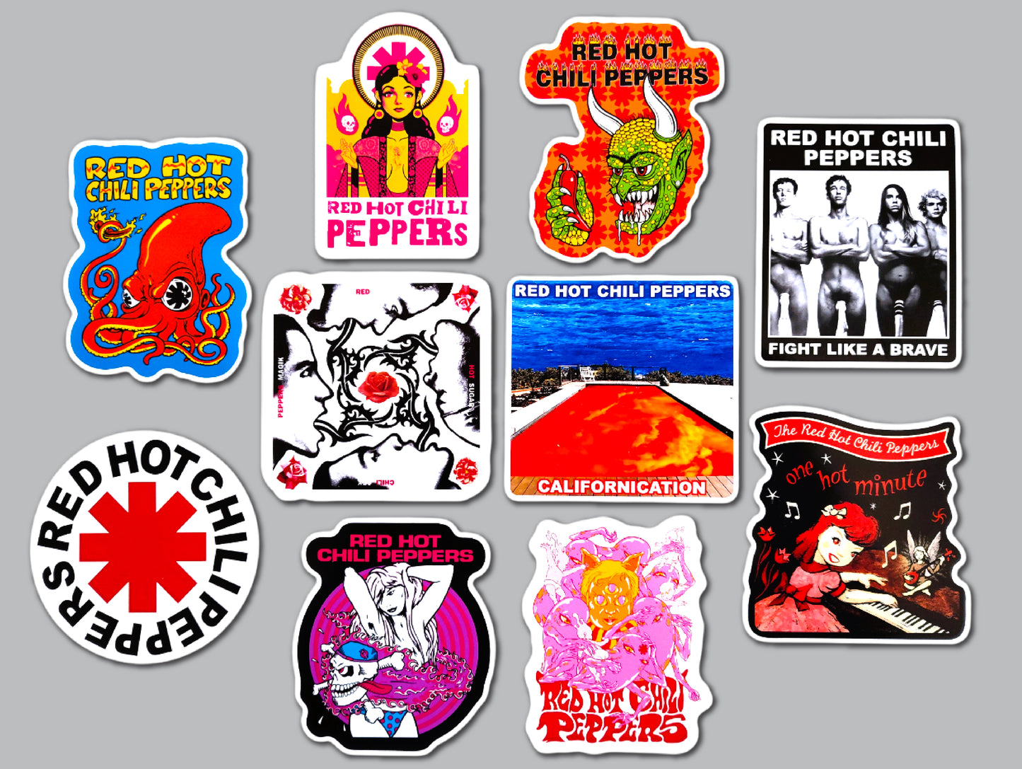 Red Hot Chili Peppers Sticker Pack (10 Stickers)
