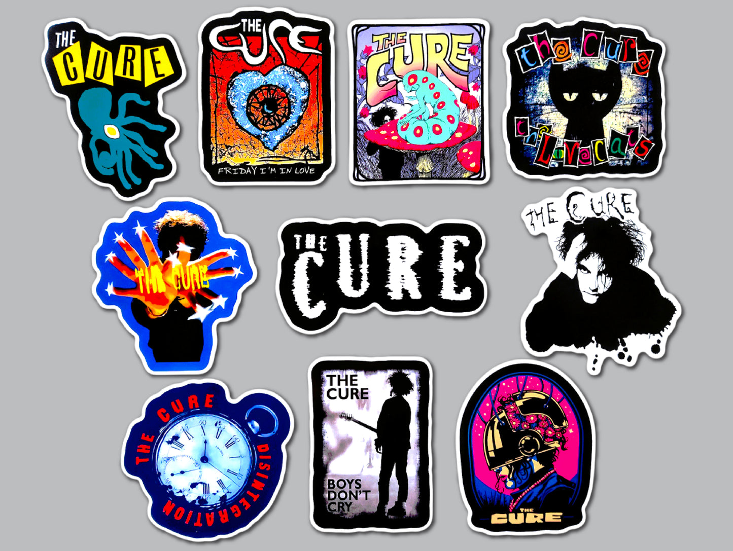 The Cure Sticker Pack (10 Stickers)