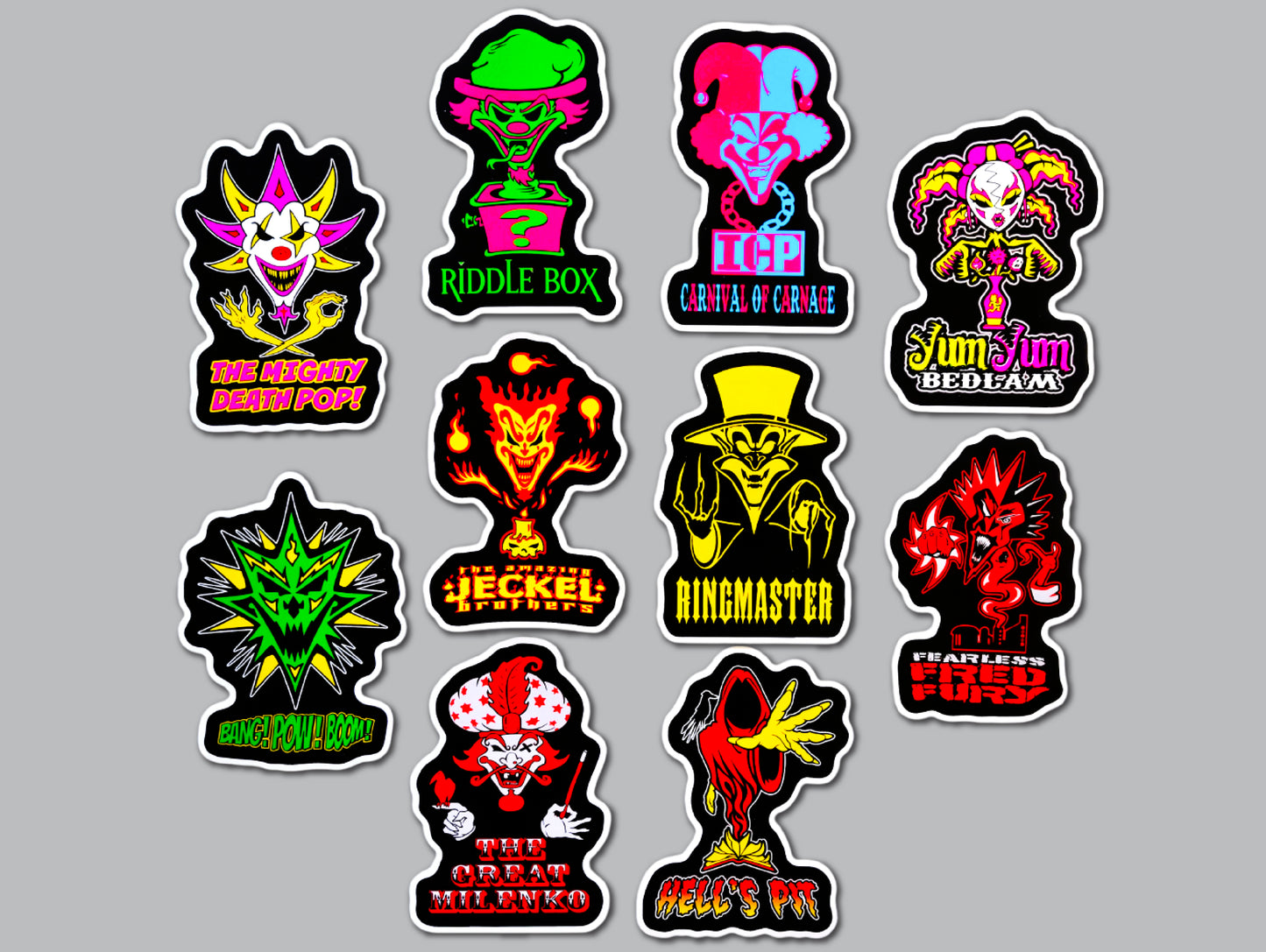 Insane Clown Posse Sticker Pack (10 Stickers)