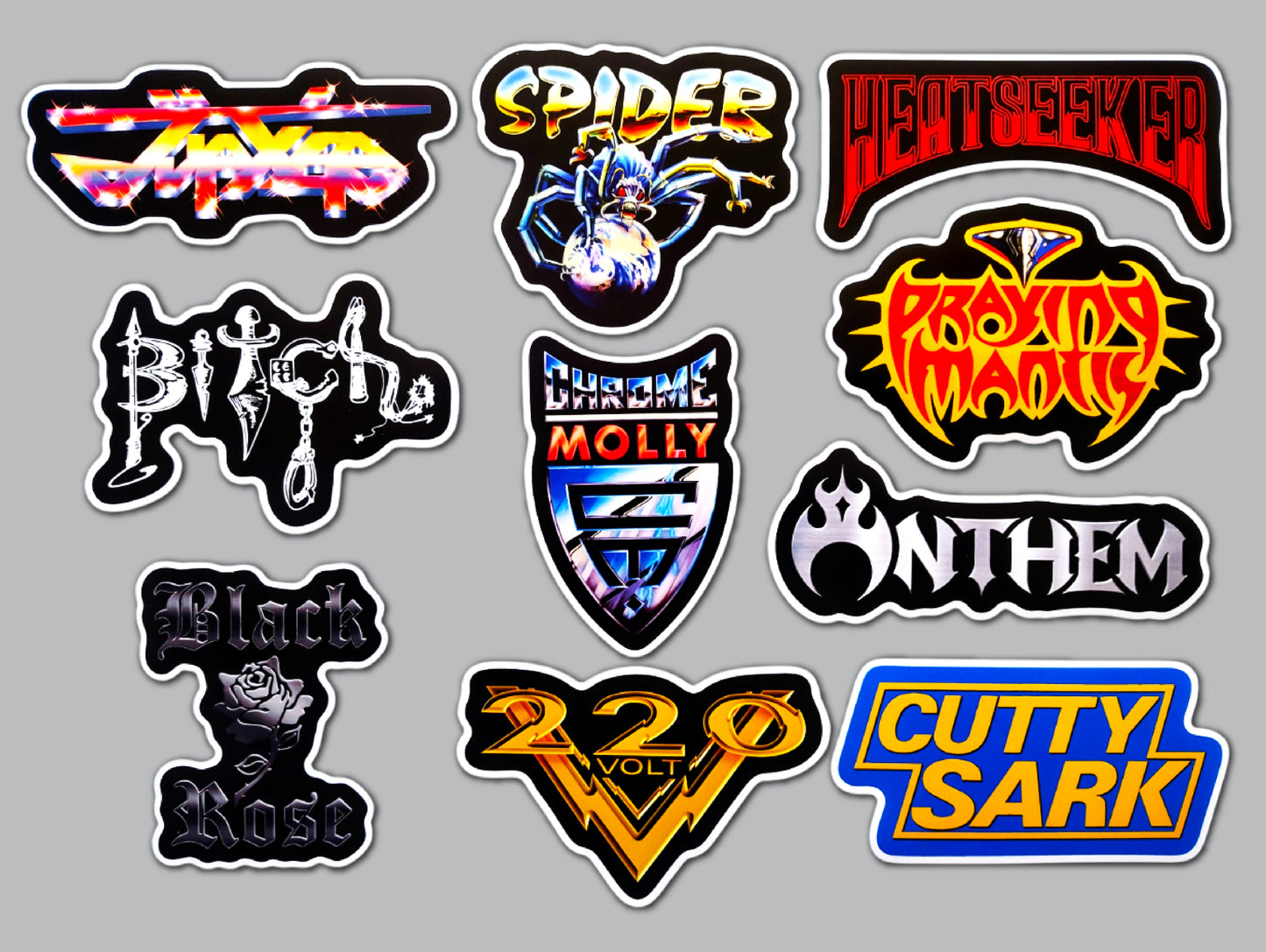 Metal / Hard Rock Sticker Pack (10 Stickers) SET 11
