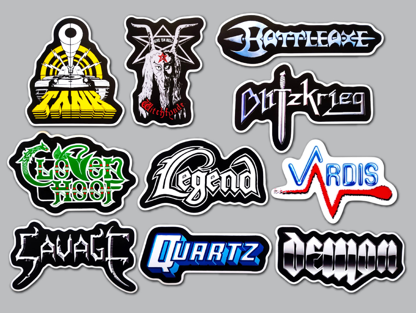 Metal / Hard Rock Sticker Pack (10 Stickers) SET 13
