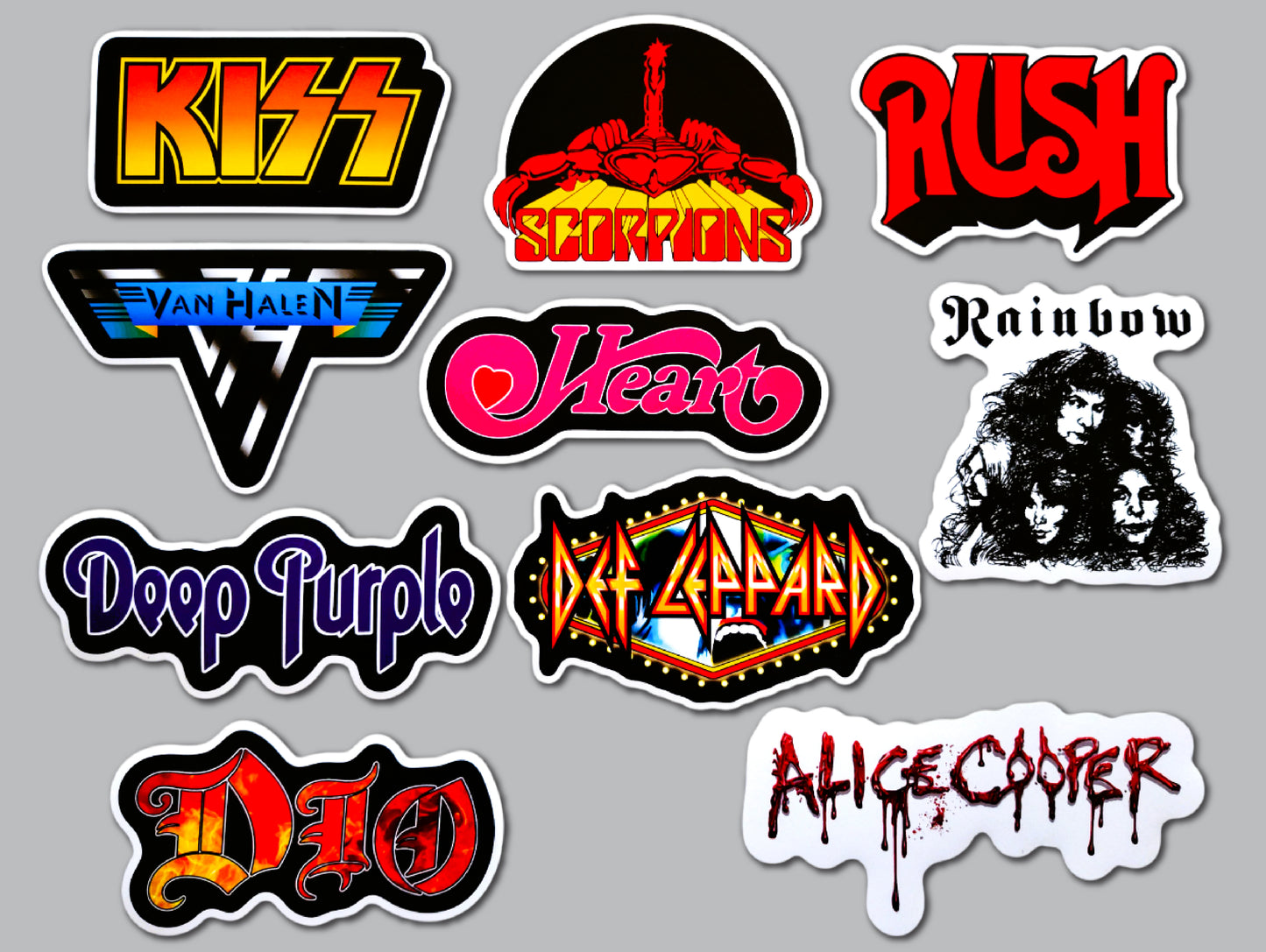 Metal / Hard Rock Sticker Pack (10 Stickers) SET 2