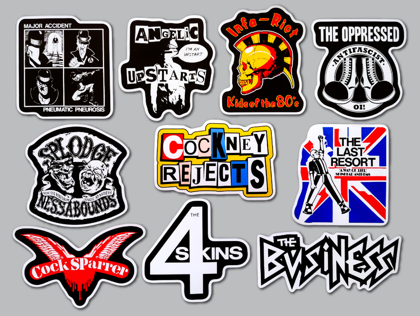 Oi! Street Punk Sticker Pack (10 Stickers) SET 1