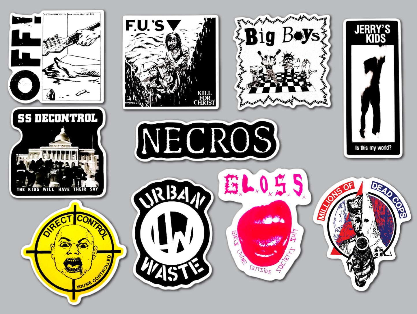 Punk Sticker Pack (10 Stickers) SET 14