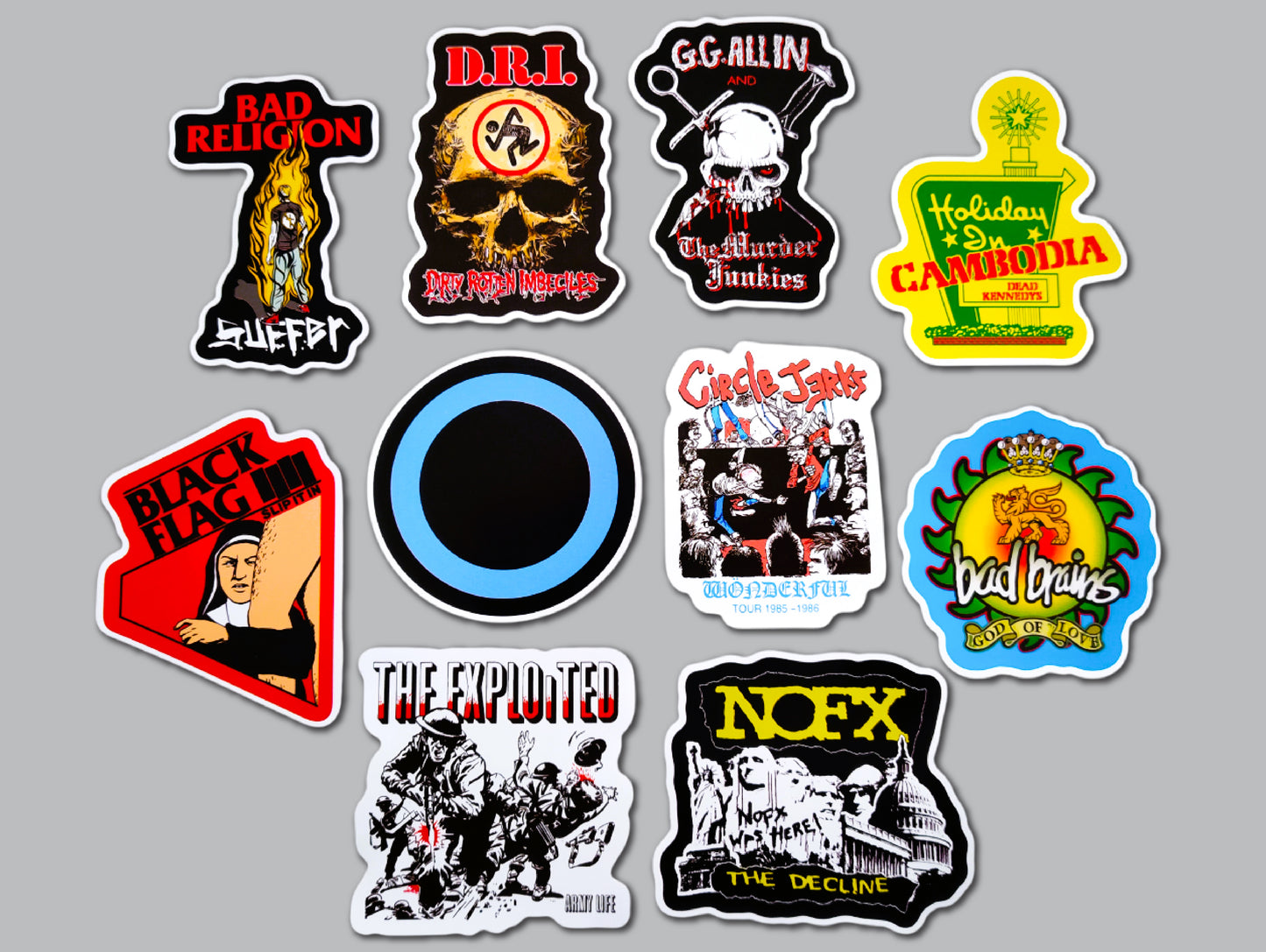 Punk Sticker Pack (10 Stickers) SET 18