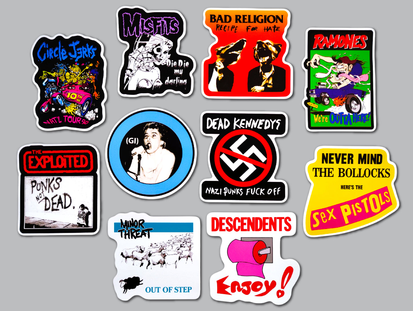 Punk Sticker Pack (10 Stickers) SET 20