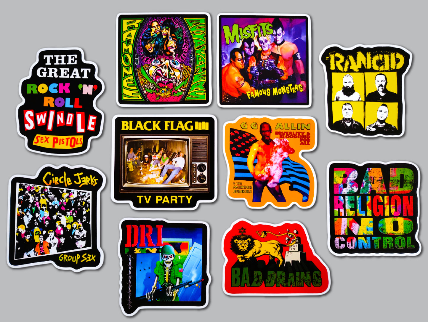 Punk Sticker Pack (10 Stickers) SET 24