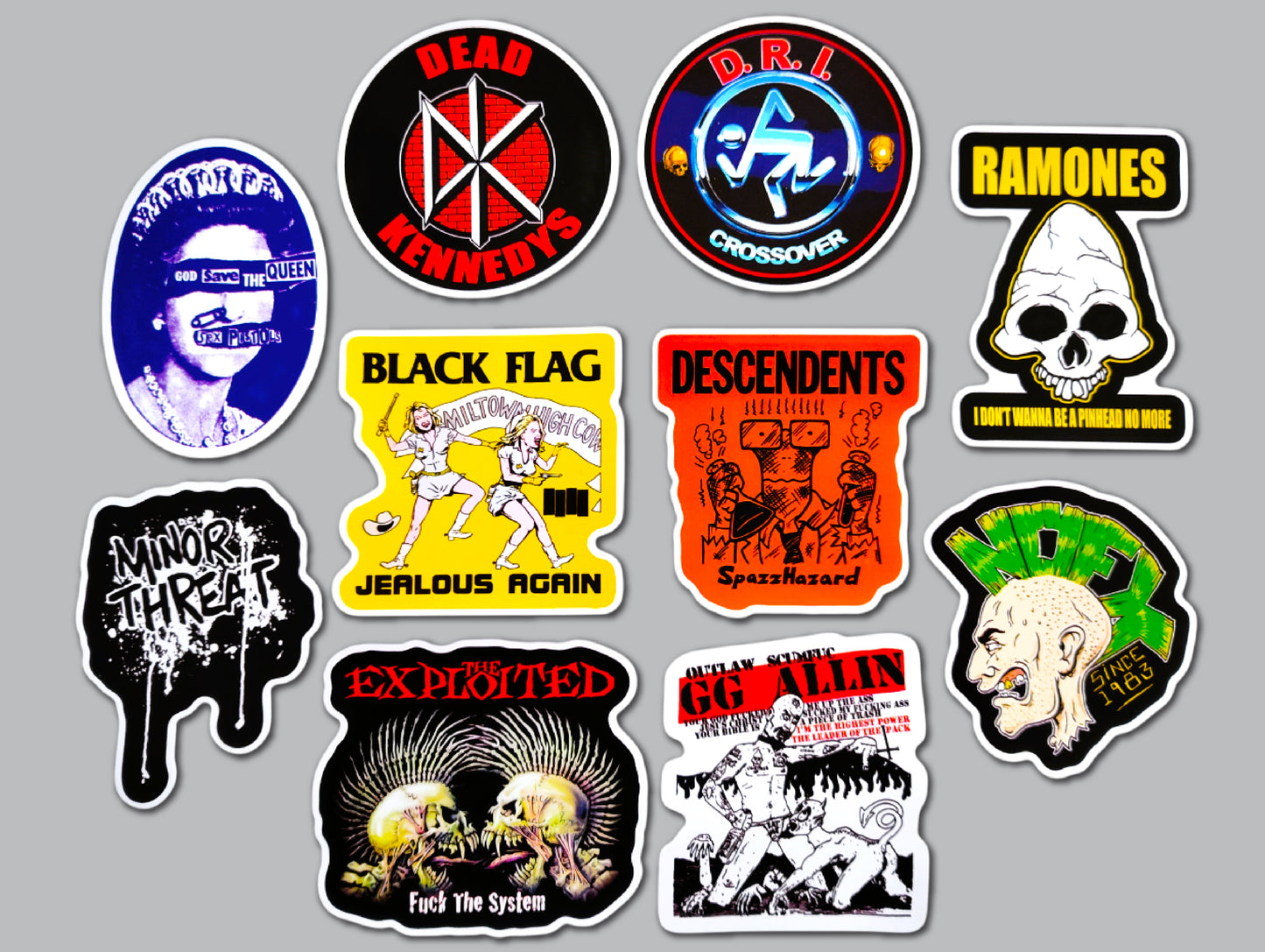 Punk Sticker Pack (10 Stickers) SET 25
