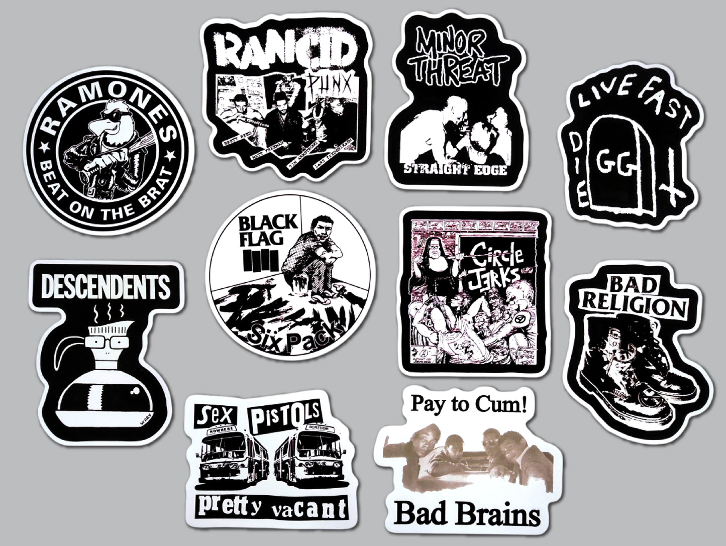 Punk Sticker Pack (10 Stickers) SET 26
