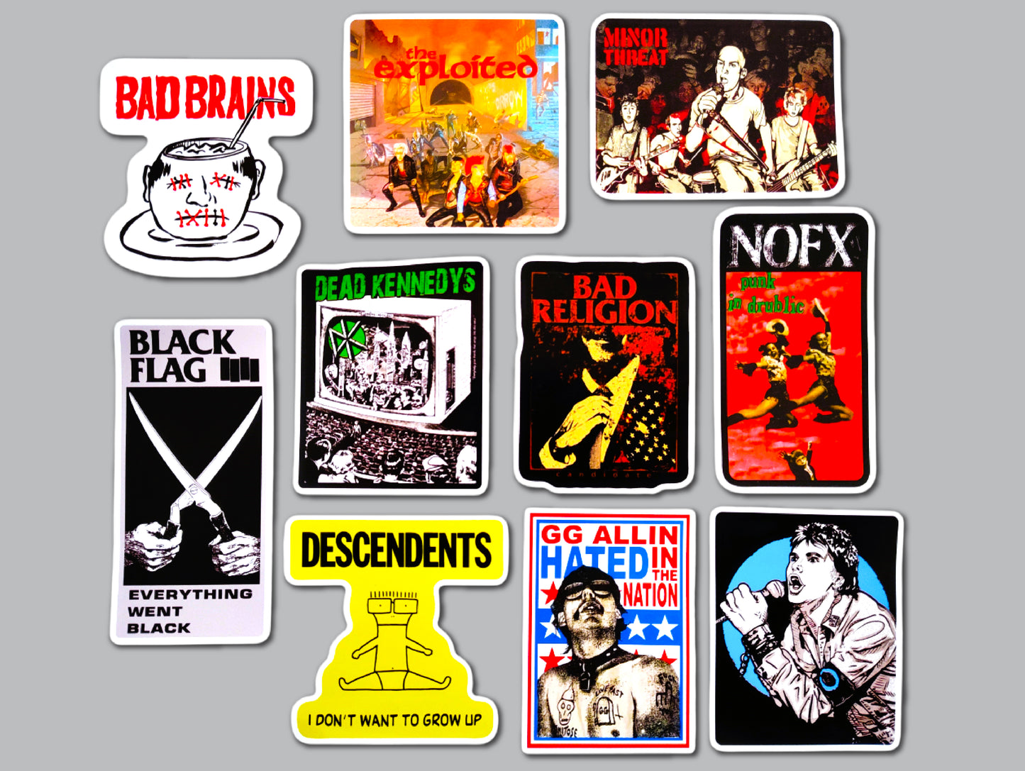 Punk Sticker Pack (10 Stickers) SET 28