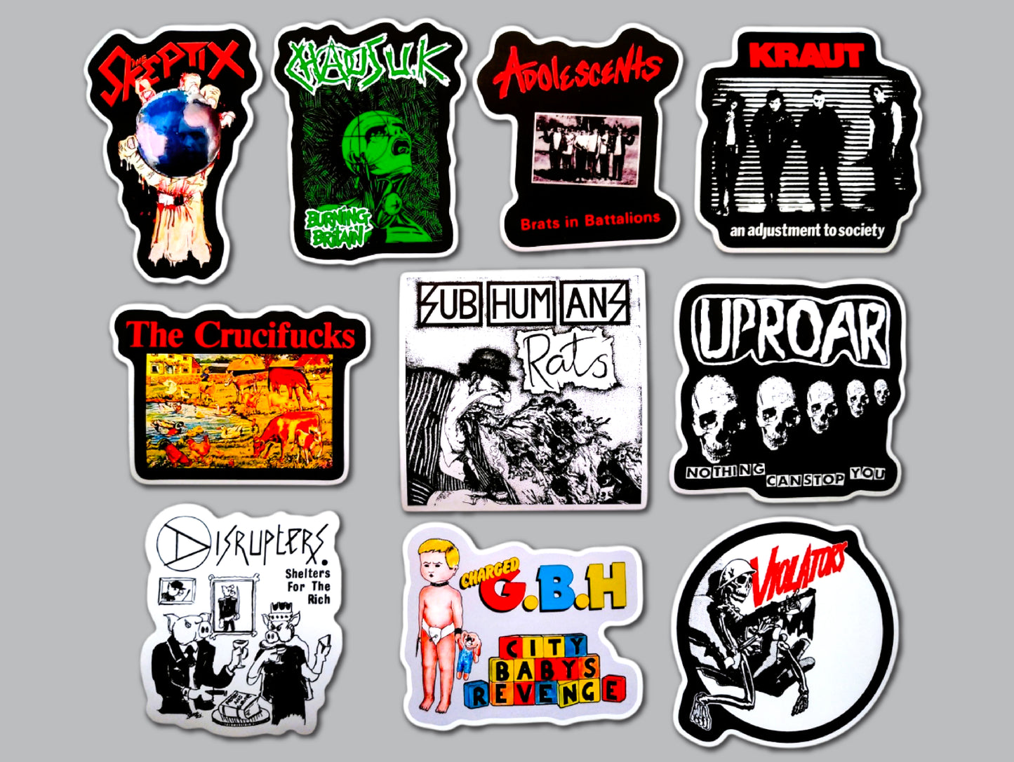 Punk Sticker Pack (10 Stickers) SET 31