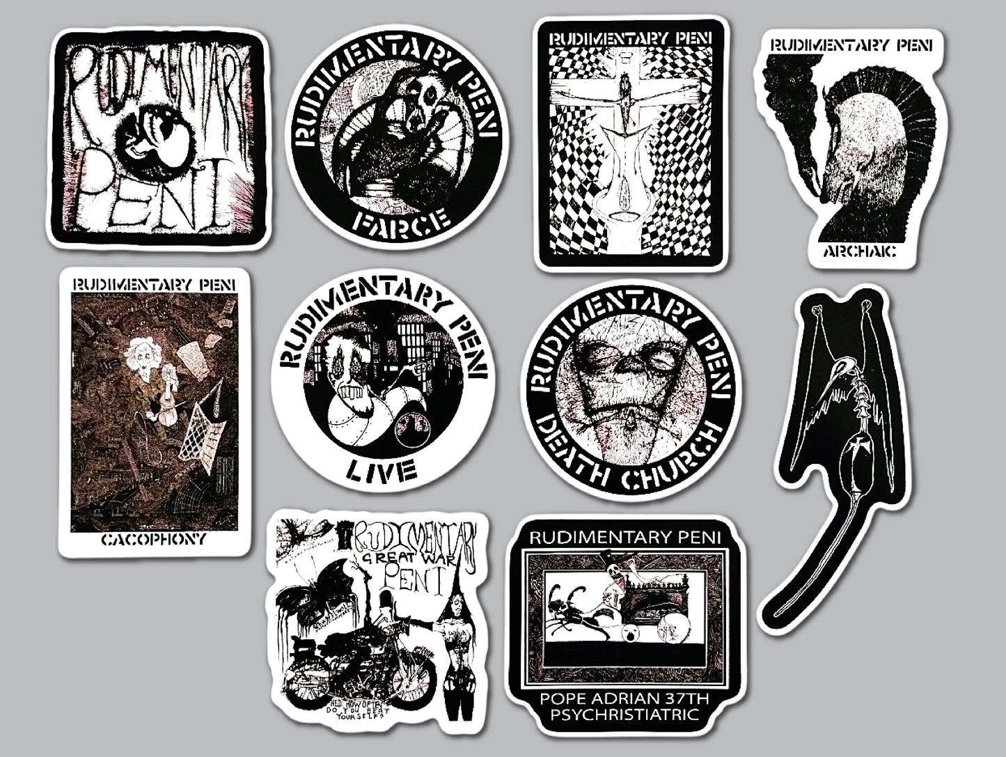 Rudimentary Peni Sticker Pack (10 Stickers)