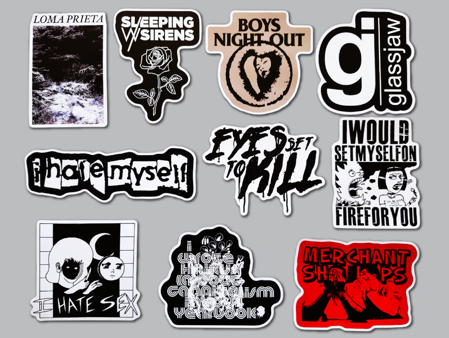 Screamo / Emo / Skramz Sticker Pack (10 Stickers) SET 3