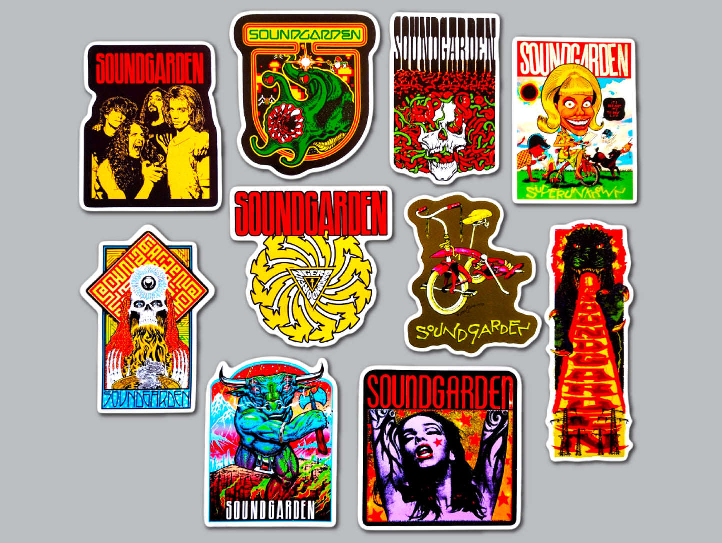 Soundgarden Sticker Pack (10 Stickers)