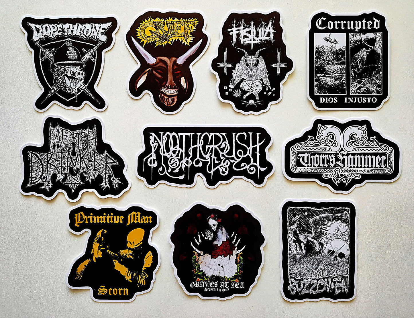 Stoner Metal / Sludge / Doom Sticker Pack (10 Stickers) SET 4
