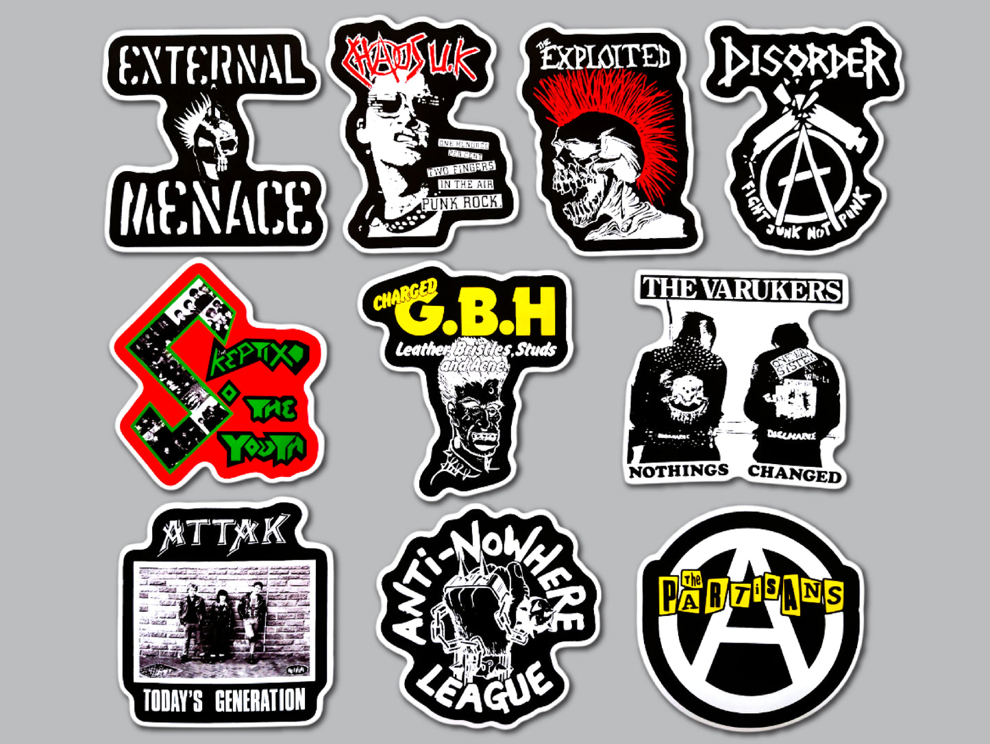 Street Punk / UK 82 Sticker Pack (10 Stickers) SET 1