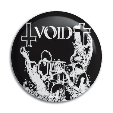 Void (B&W Band Pic) 1" Button / Pin / Badge Omni-Cult