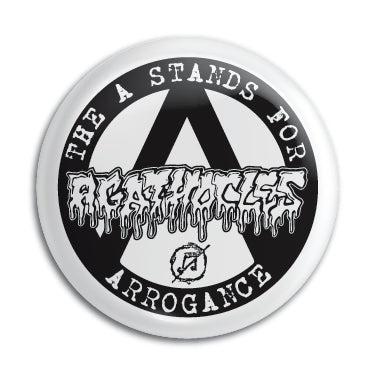 Agathocles (A For Arrogance) 1" Button / Pin / Badge Omni-Cult