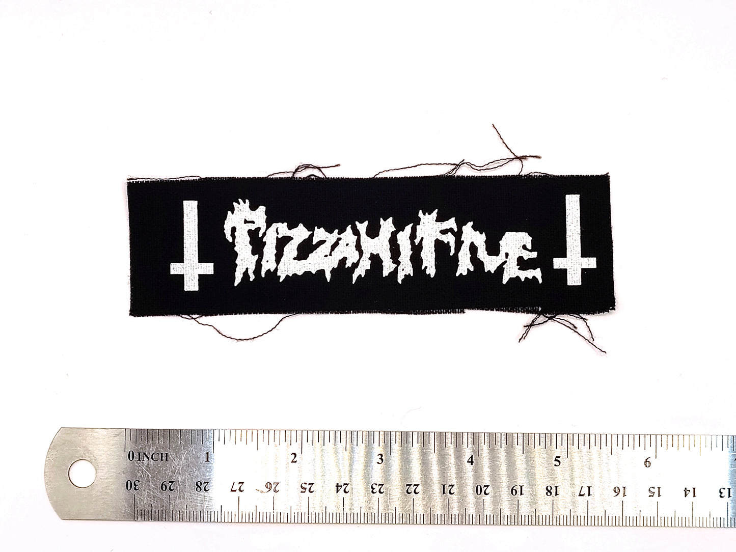 Pizza Hi Five Canvas Patch