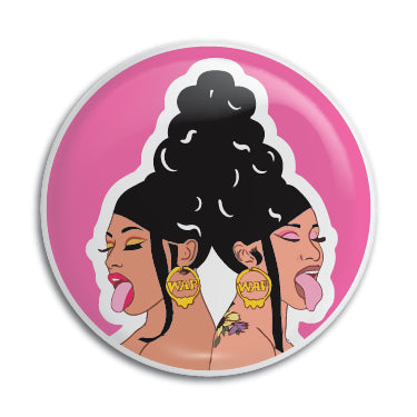 Cardi B & Megan Thee Stallion (WAP) 1" Button / Pin / Badge