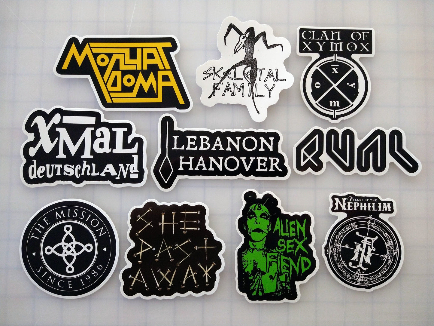 Goth / Gothic Sticker Pack (10 Stickers) SET 2