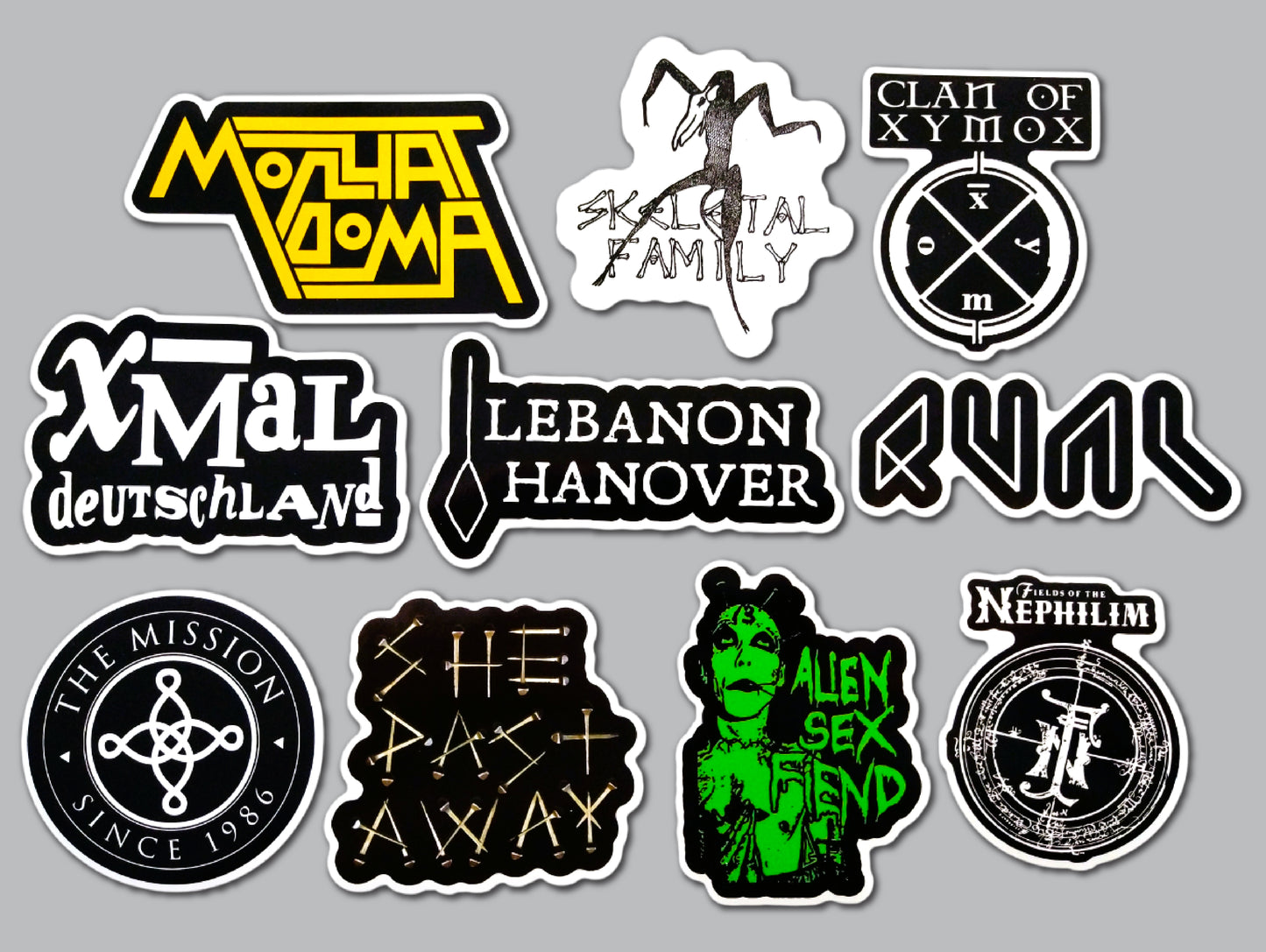 Goth / Gothic Sticker Pack (10 Stickers) SET 2