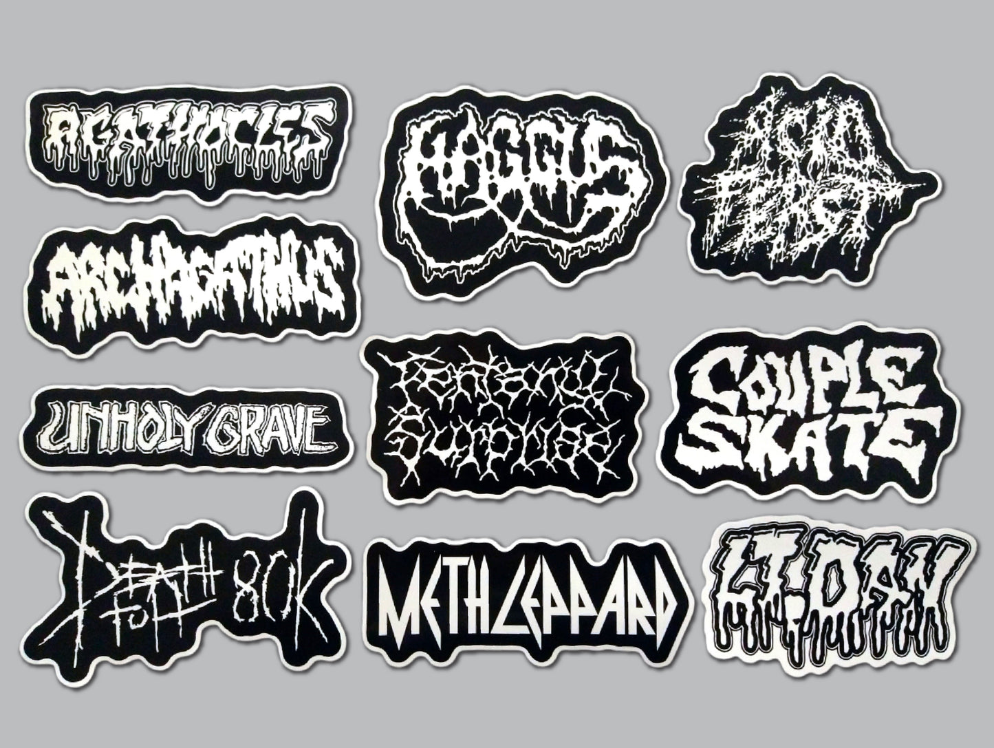 Grindcore Sticker Pack (10 Stickers) SET 2