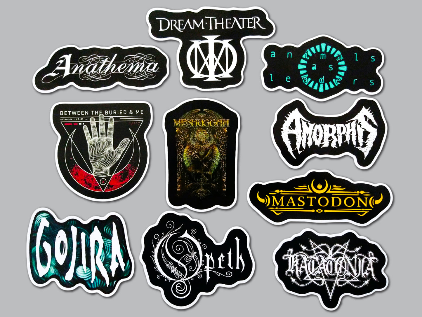 Progressive Metal / Death Metal Sticker Pack (10 Stickers) SET 1
