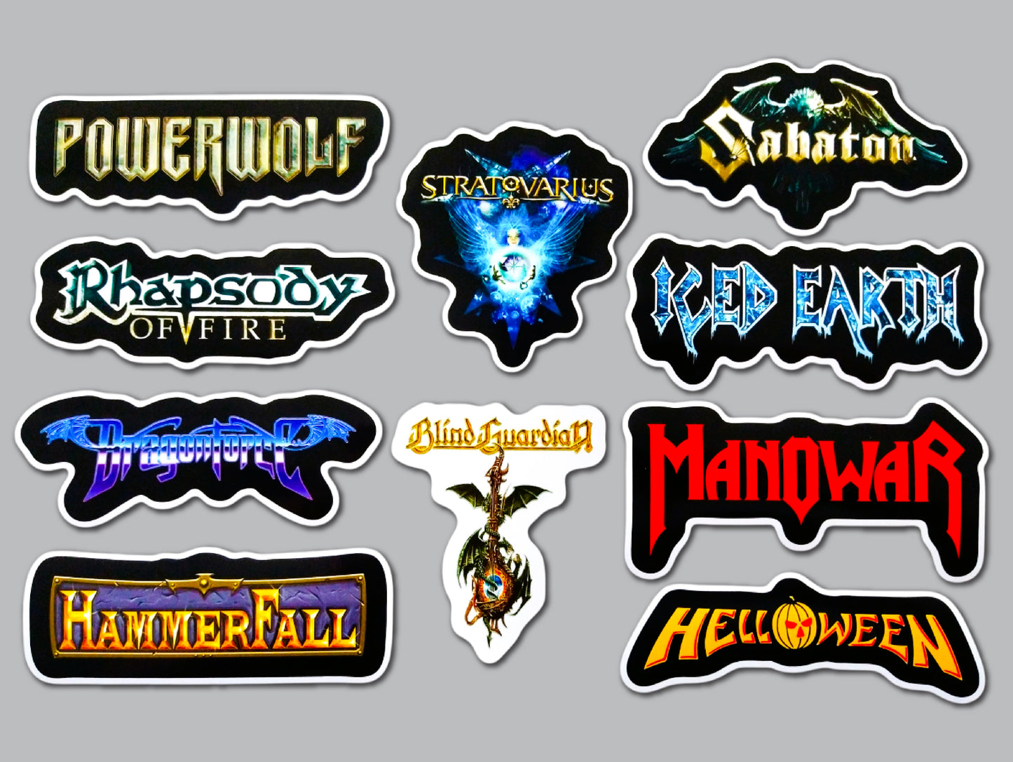 Power Metal / Speed Metal Sticker Pack (10 Stickers) SET 1