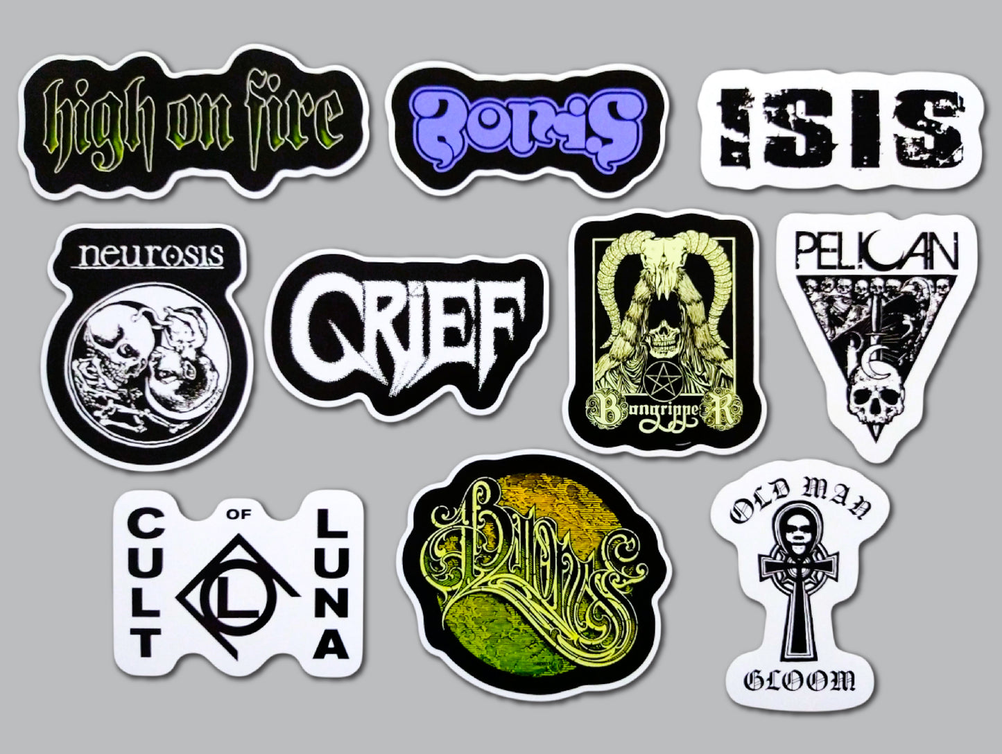 Stoner Metal / Sludge / Doom Sticker Pack (10 Stickers) SET 3