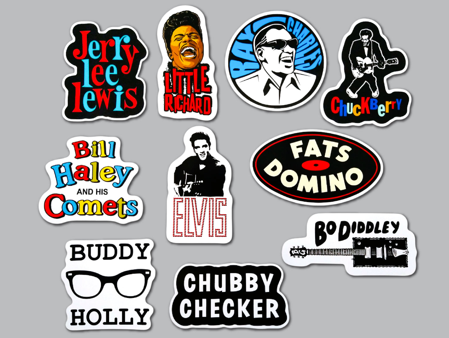 Rock & Roll Sticker Pack (10 Stickers) SET 1