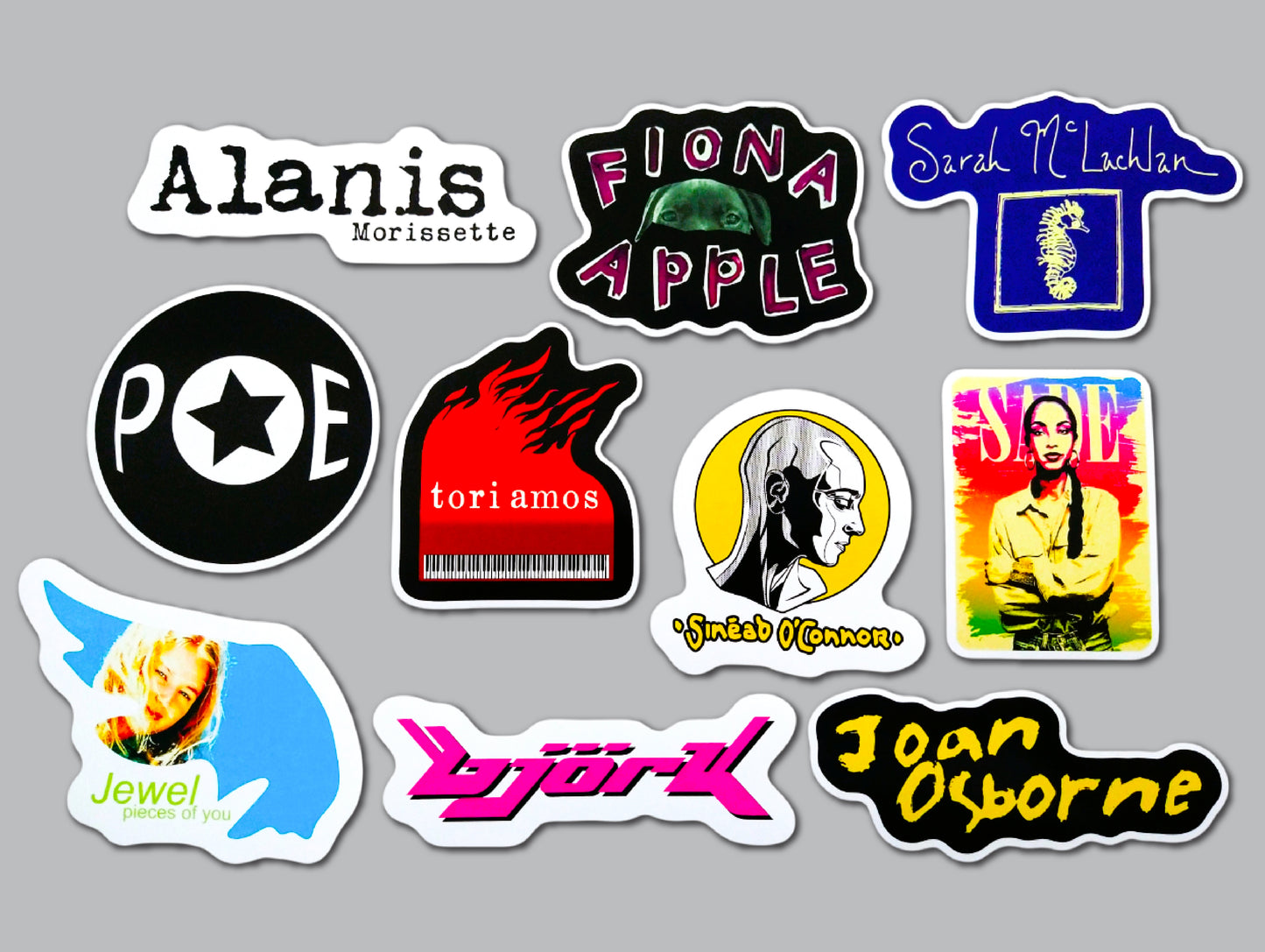 Women Of The 90's Sticker Pack (10 Stickers) SET 1